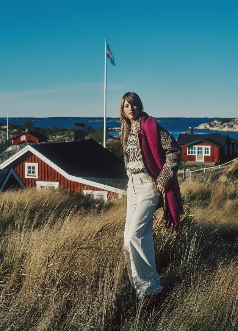 Pullover Jacquard Beige In Misto Lana, Donna, Multicolor