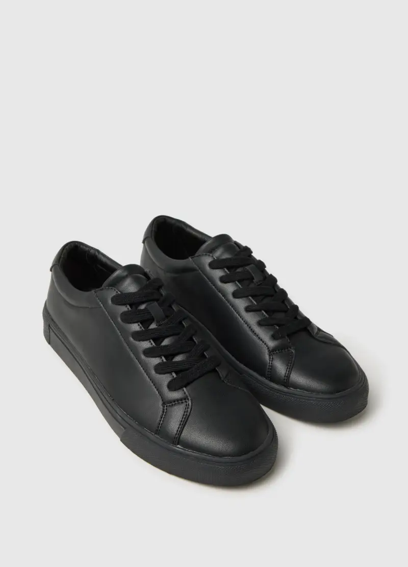 Scarpe Basse Nere Casual, Uomo, Nero miniatura 2