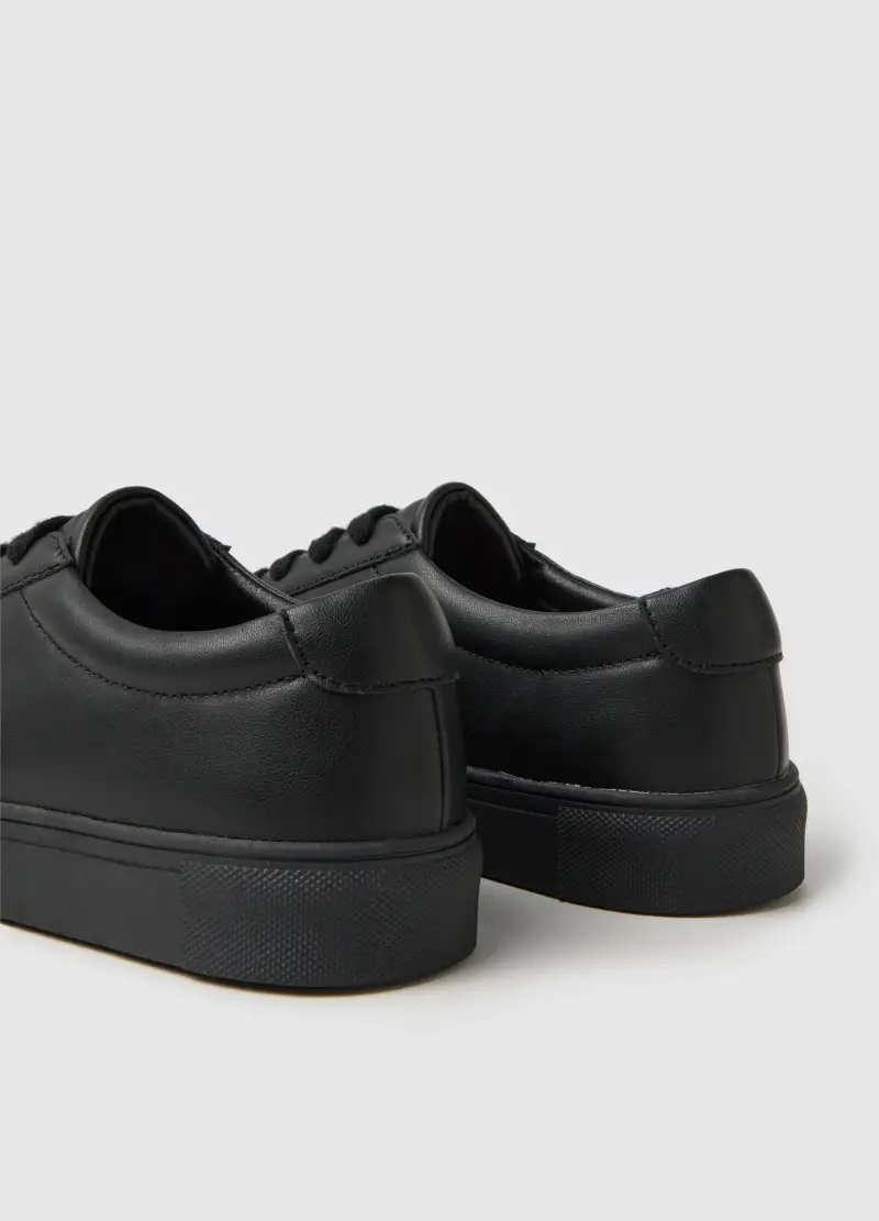 Scarpe Basse Nere Casual, Uomo, Nero miniatura 3