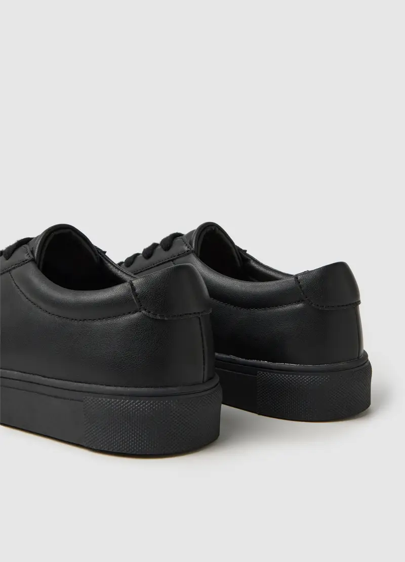 Scarpe Basse Nere Casual, Uomo, Nero miniatura 3