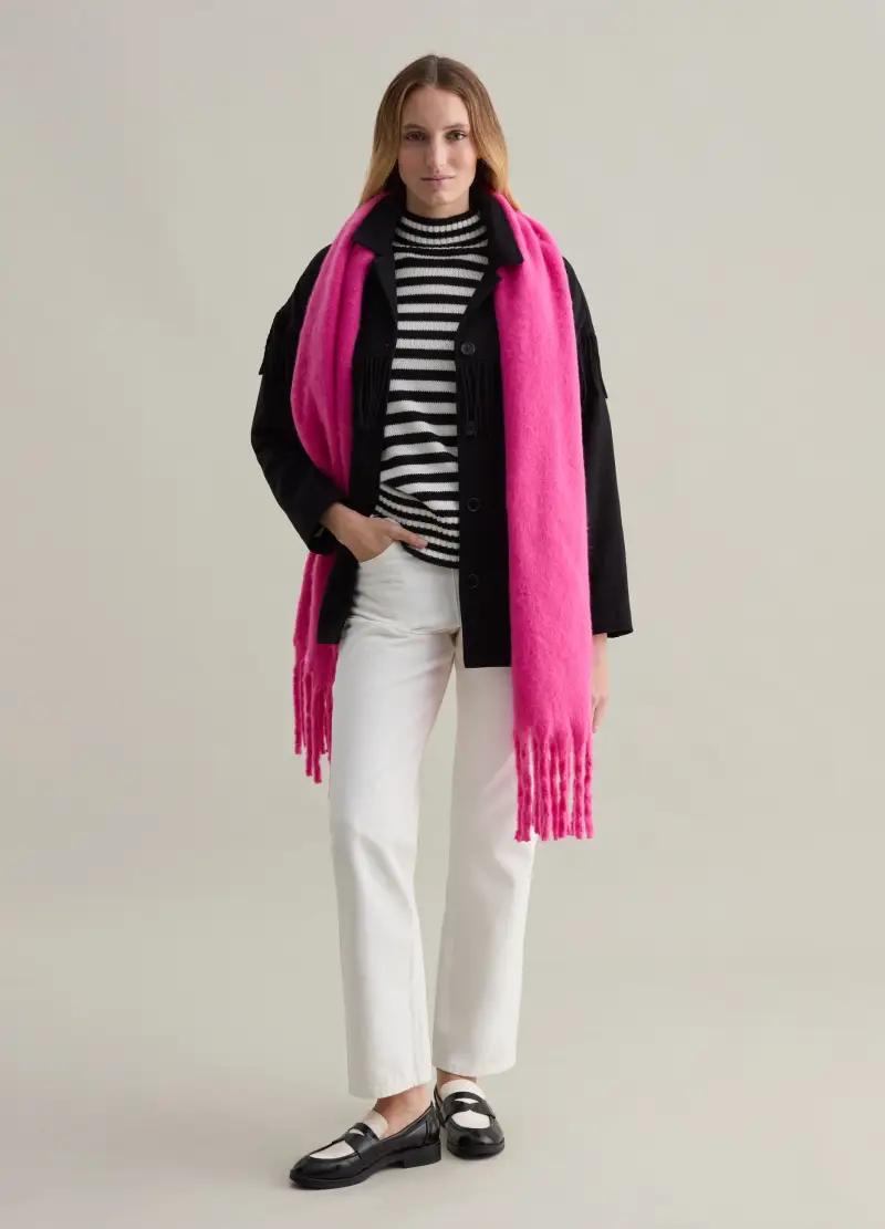 Shacket Con Frange, Donna, Nero miniatura 2