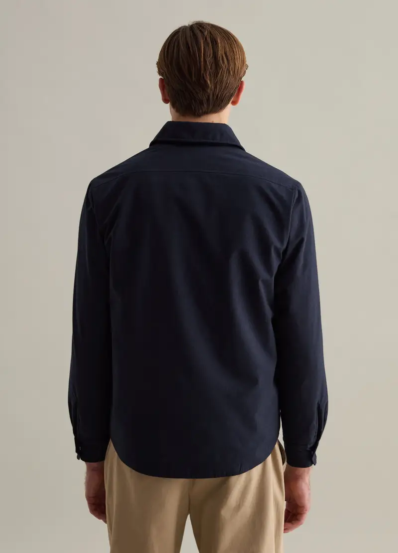 Shacket Imbottita Con Bottoni, Uomo, Blu miniatura 3