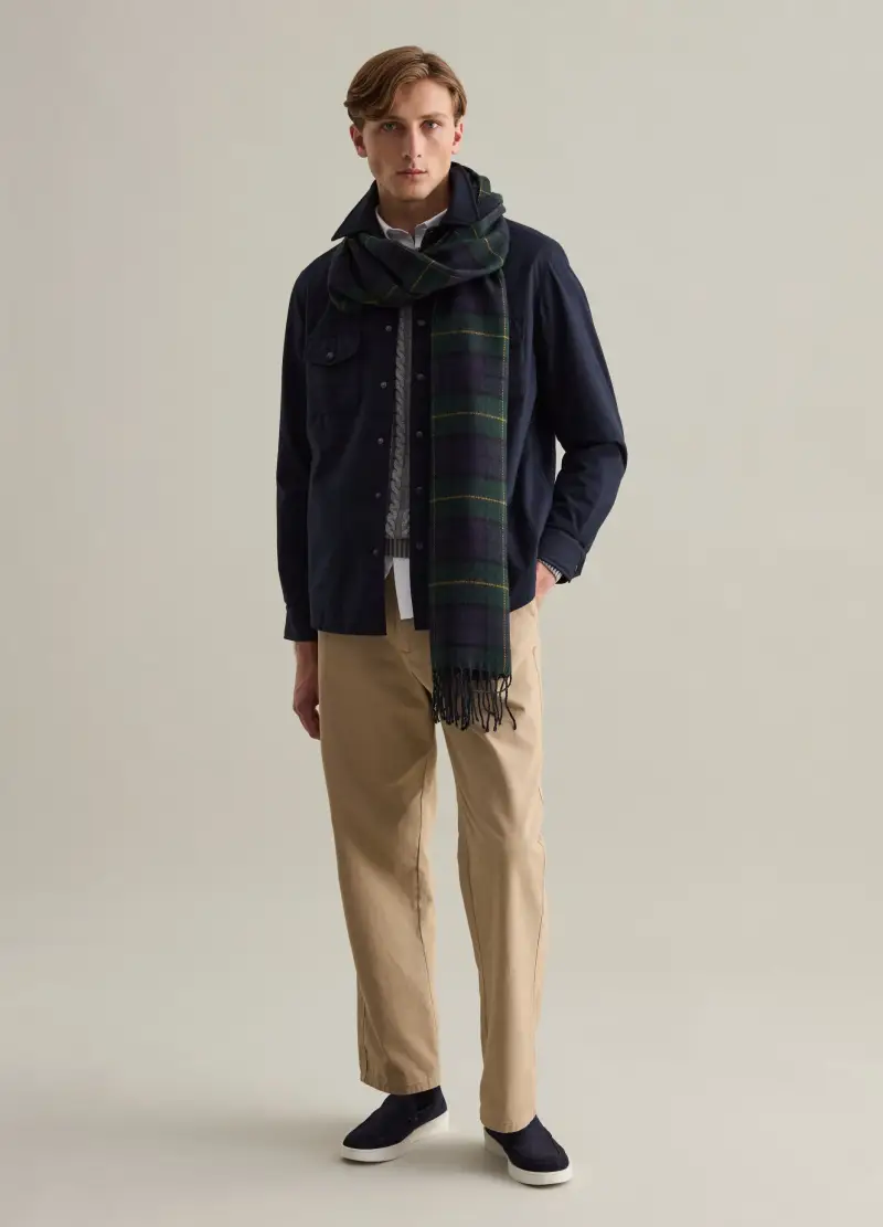 Shacket Imbottita Con Bottoni, Uomo, Blu