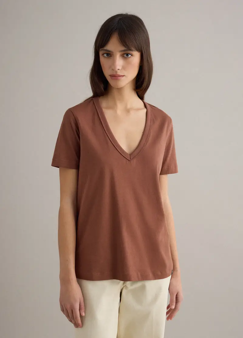 PIOMBO T-shirt Donna Marrone 4329254 miniatura 3