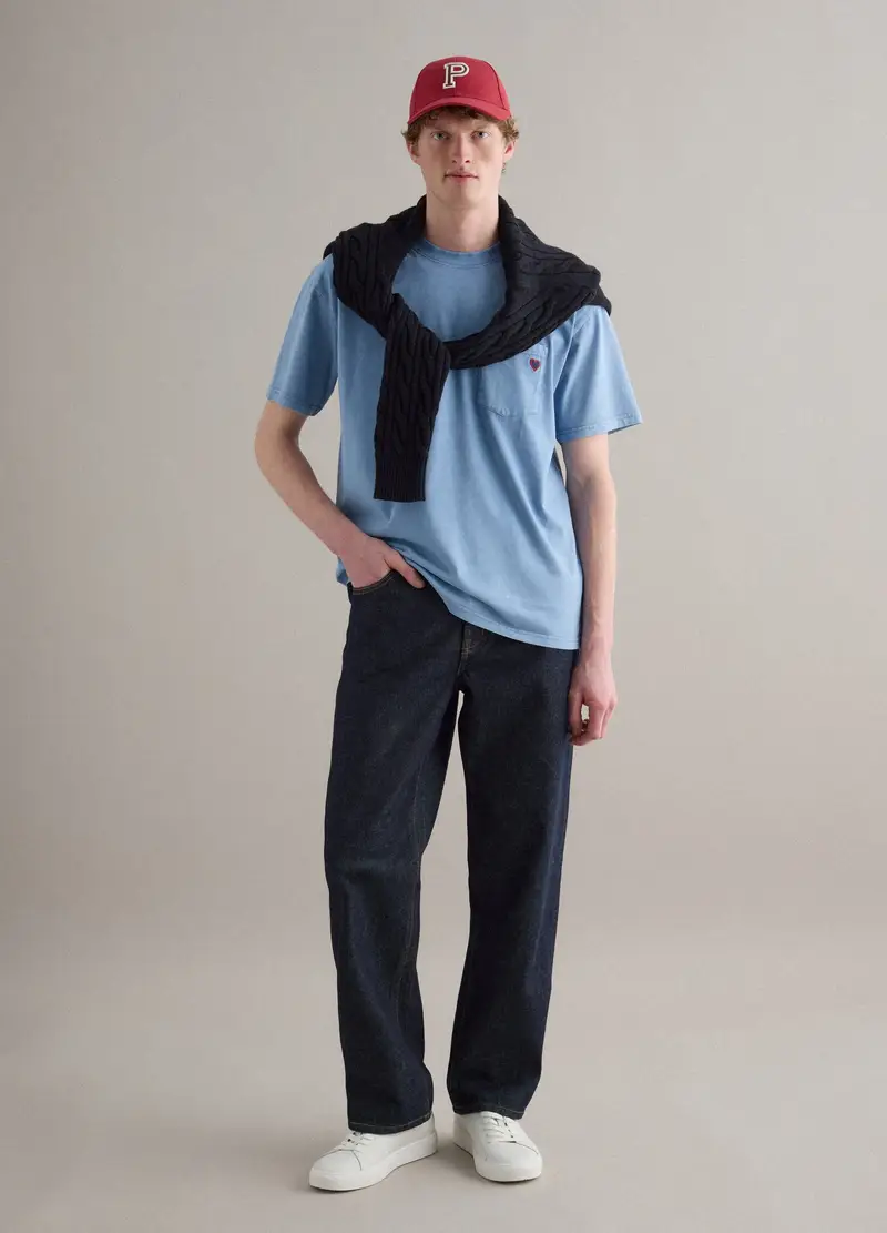 PIOMBO T-shirt Uomo Azzurro 4312424 miniatura 3