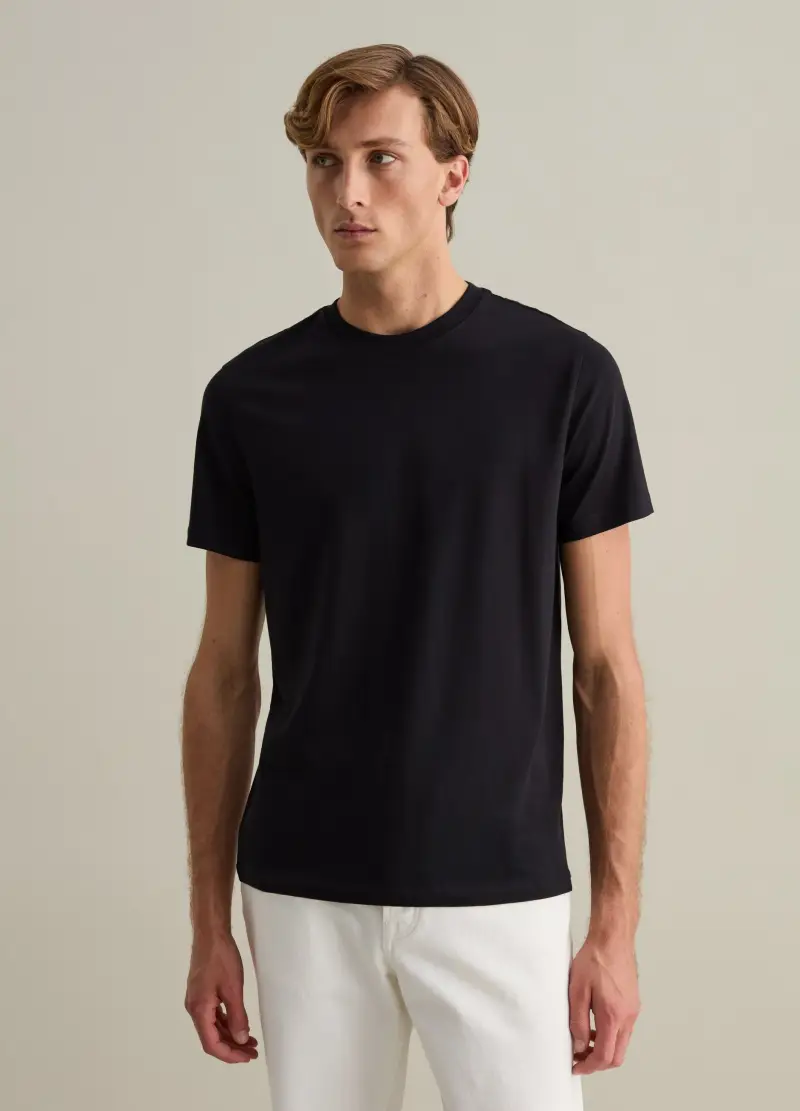 PIOMBO T-shirt Uomo Nero 2735441 miniatura 2
