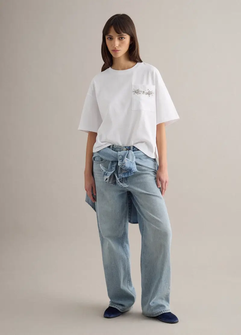 PIOMBO T-shirt Donna Bianco 4330501 miniatura 2