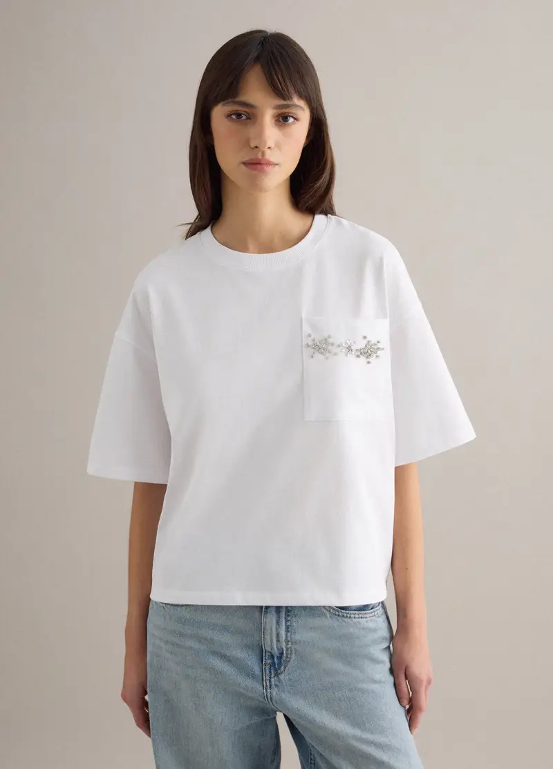 PIOMBO T-shirt Donna Bianco 4330501 miniatura 3