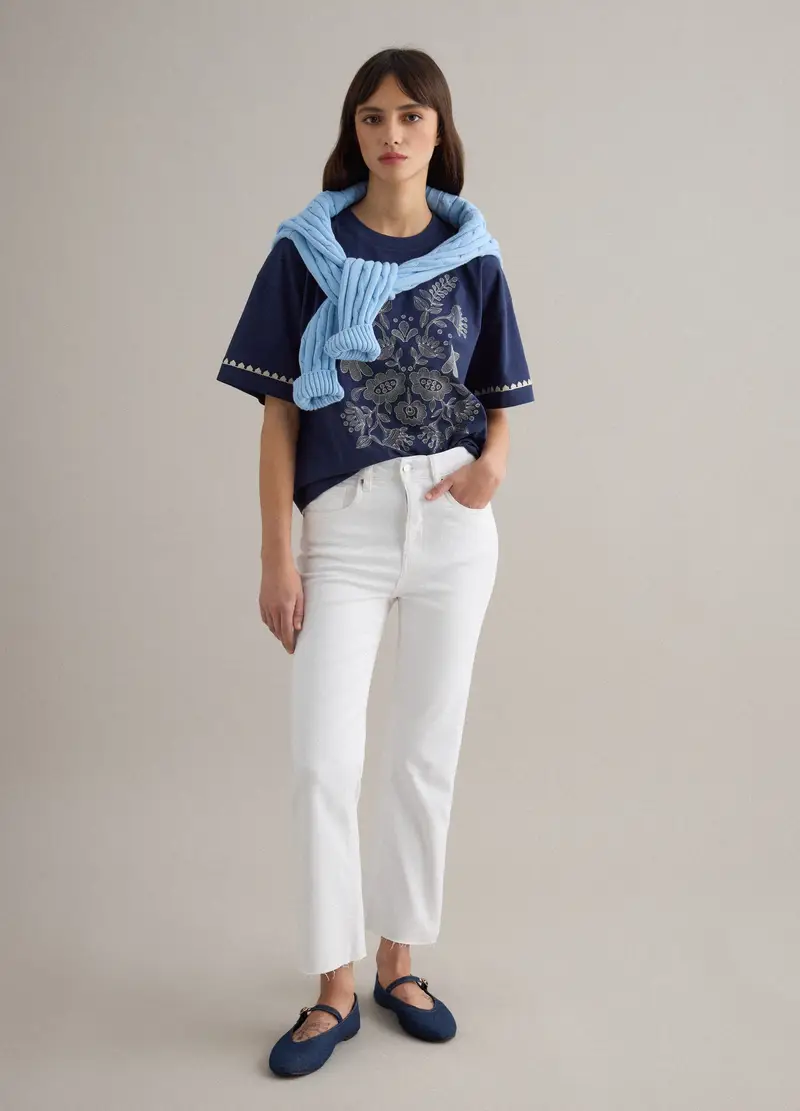 PIOMBO T-shirt Donna Blu 4330496 miniatura 2