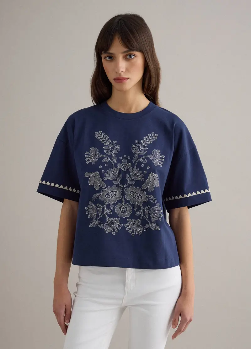PIOMBO T-shirt Donna Blu 4330496 miniatura 3