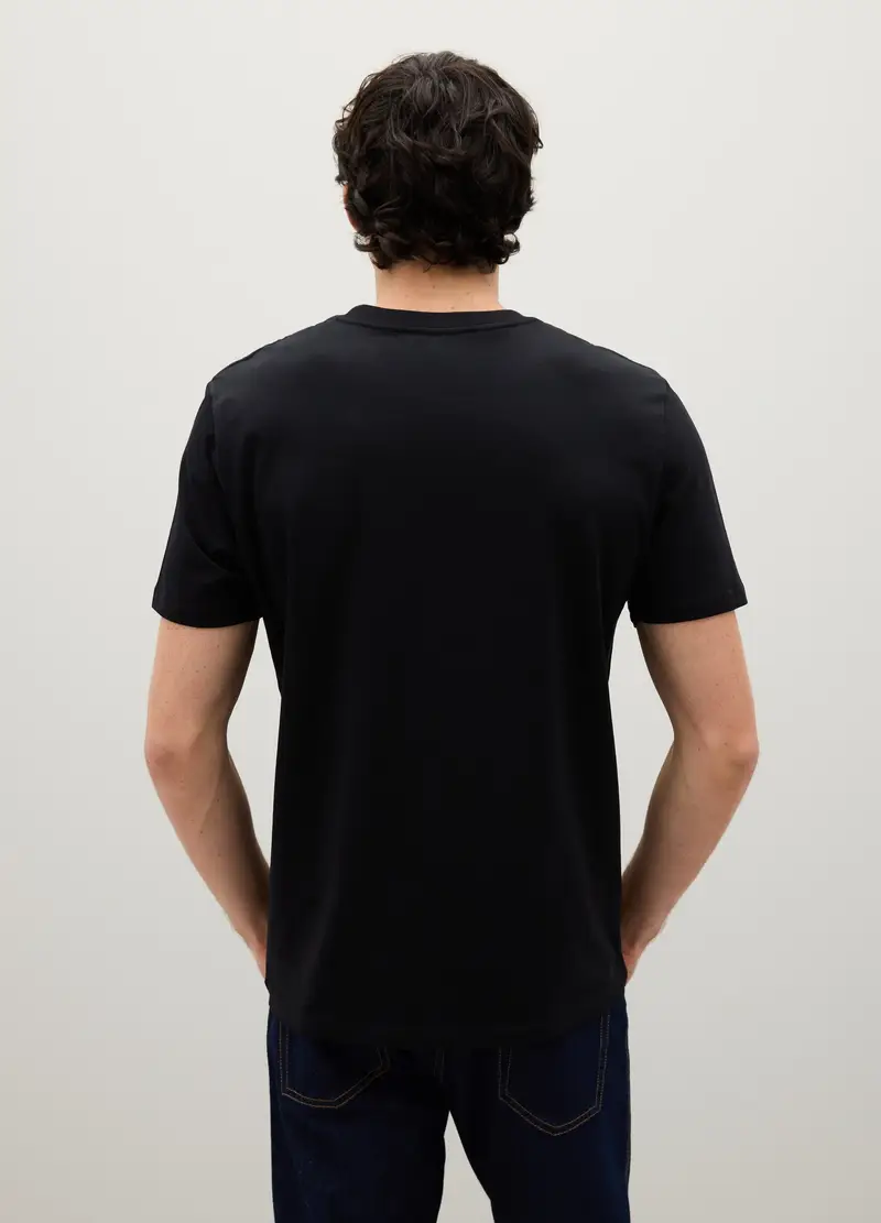 PIOMBO T-shirt Uomo Nero 1094040 miniatura 2