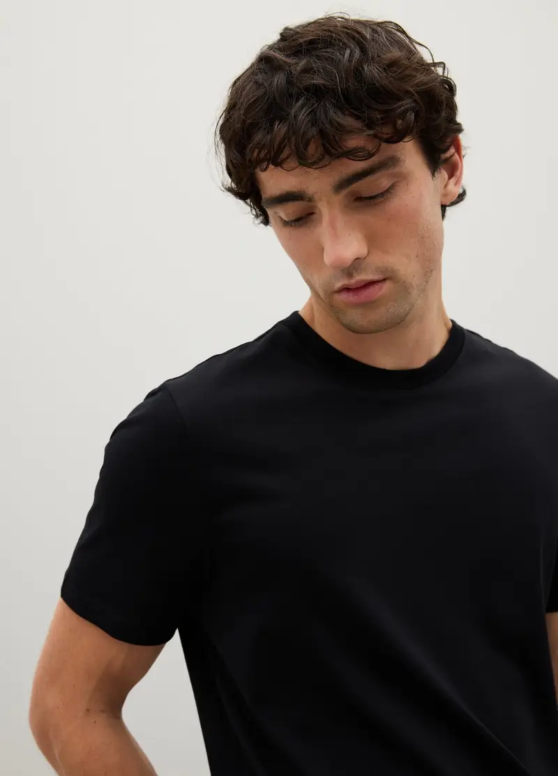 PIOMBO T-shirt Uomo Nero 1094040 miniatura 3