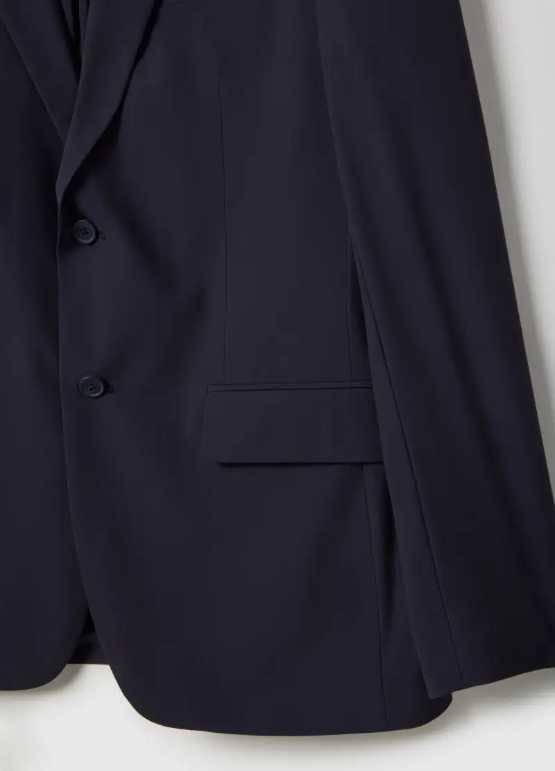 Blazer Blu Slim Fit, Uomo, Blu miniatura 2