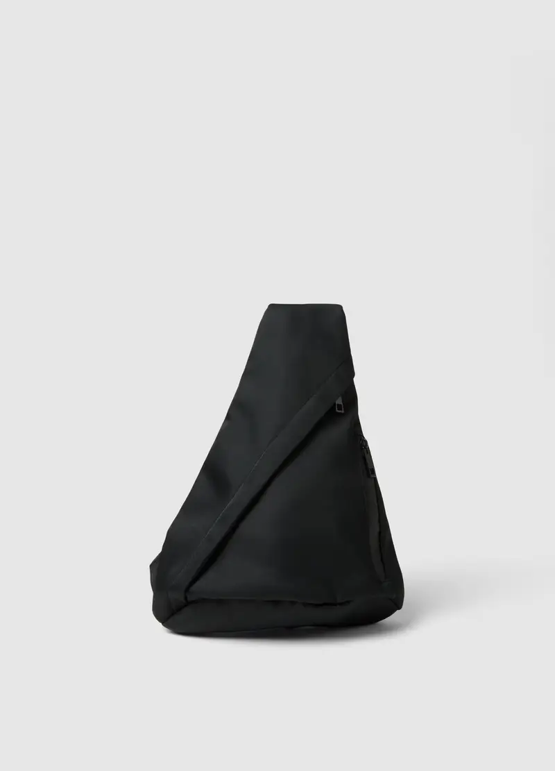 Borsa Sportiva Nera Monospalla, Uomo, Nero