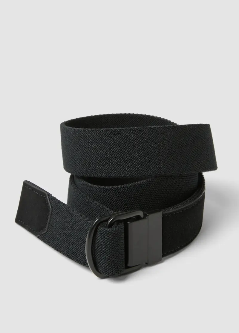 Cintura Casual Nera, Uomo, Nero miniatura 3