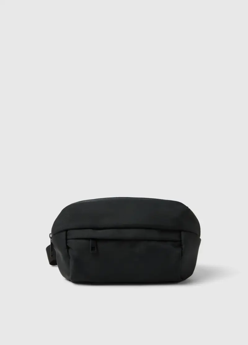 Marsupio Nero Con Cinghia Regolabile, Uomo, Nero