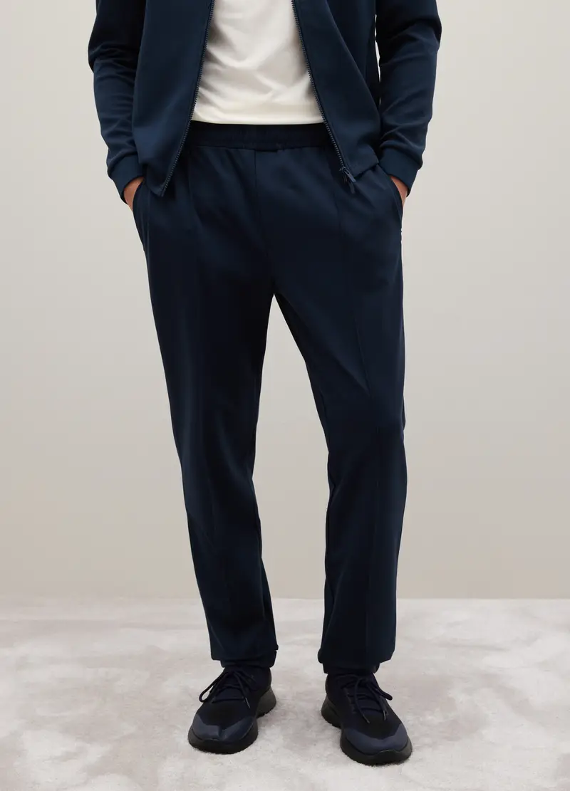 Pantaloni Blu Regular Fit, Uomo, Blu miniatura 2