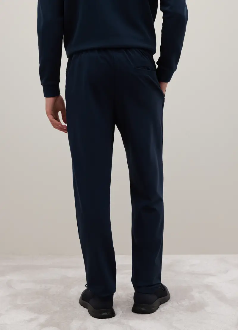 Pantaloni Blu Regular Fit, Uomo, Blu miniatura 3