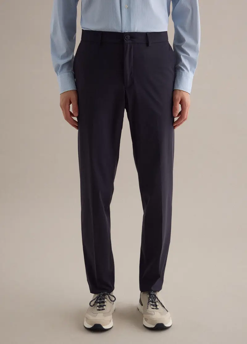 Pantaloni Formali Blu Regular Fit, Uomo, Blu miniatura 2