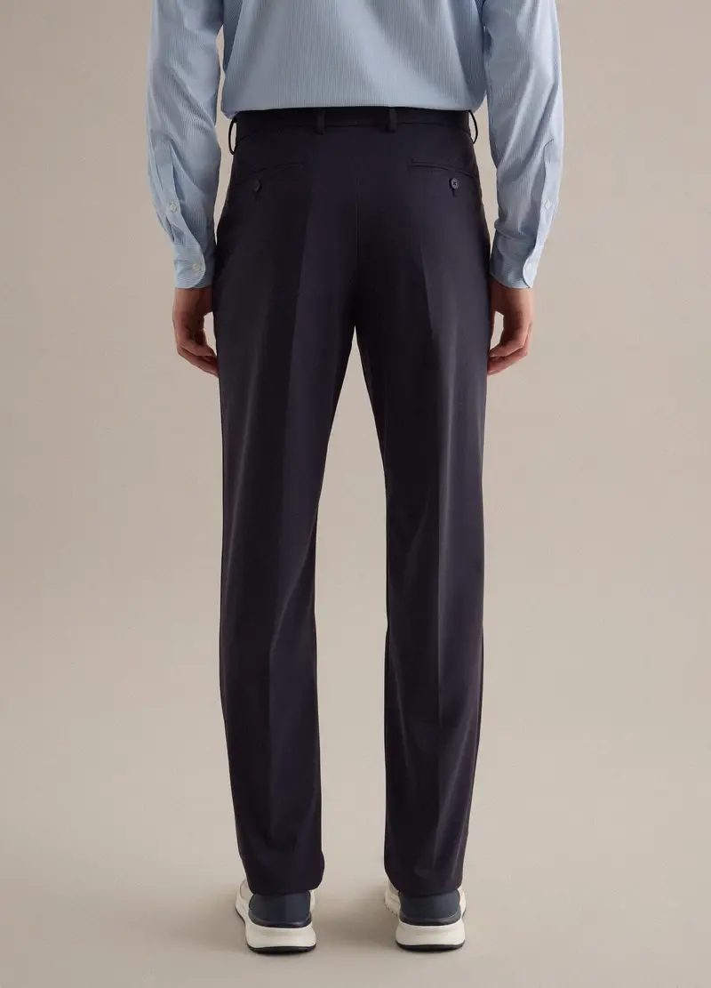 Pantaloni Formali Blu Regular Fit, Uomo, Blu miniatura 3