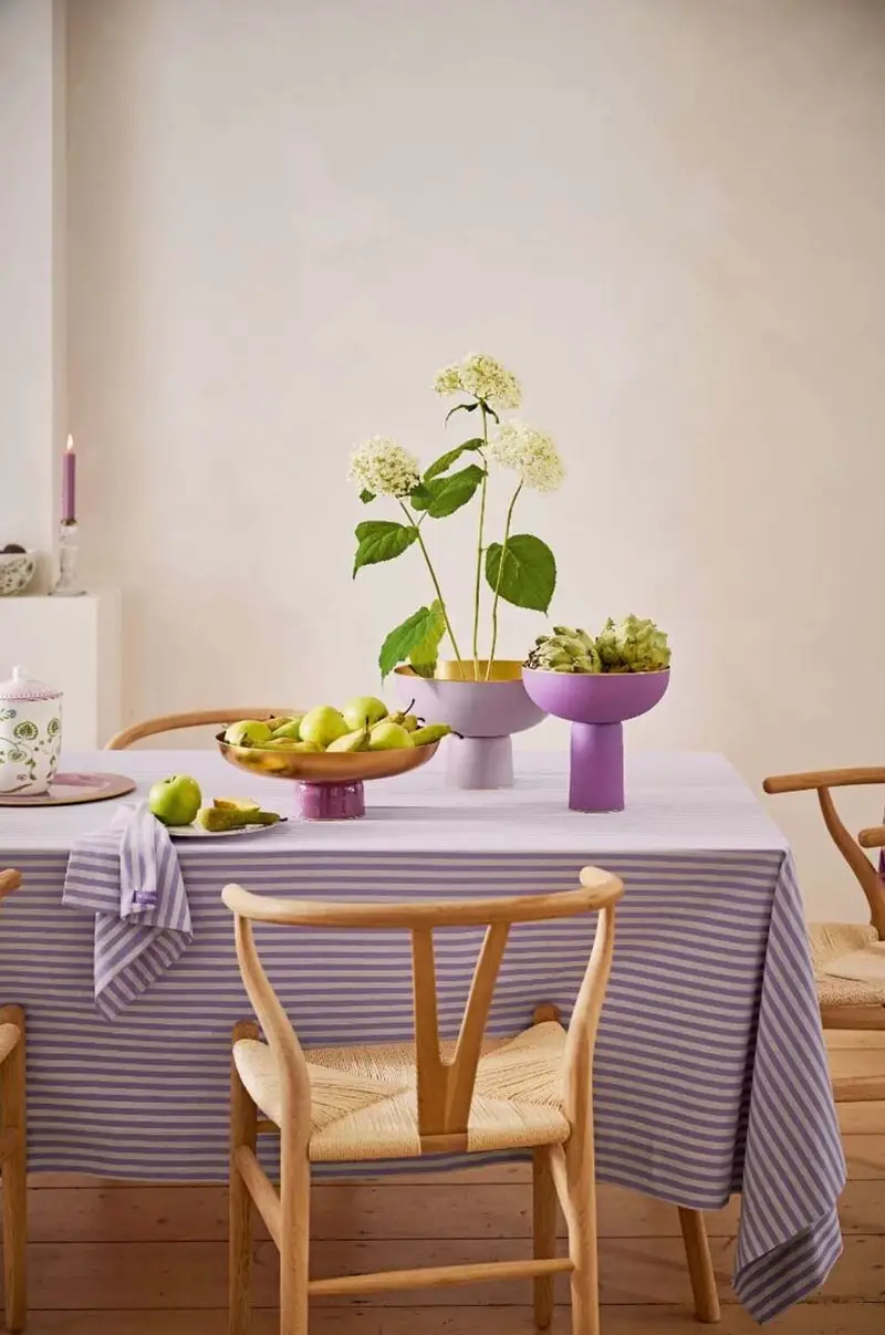 ciotola decorativa Metal Matt Lilac Violetto miniatura 3