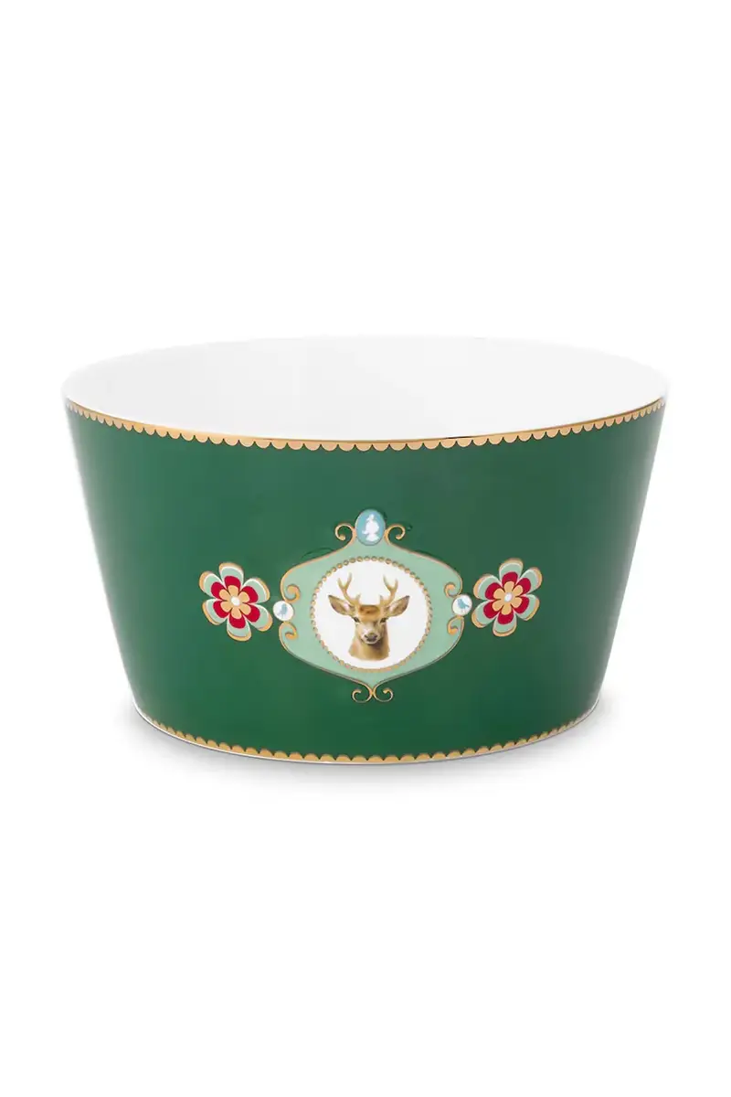 ciotolla Love Birds Medallion 15 cm colore verde