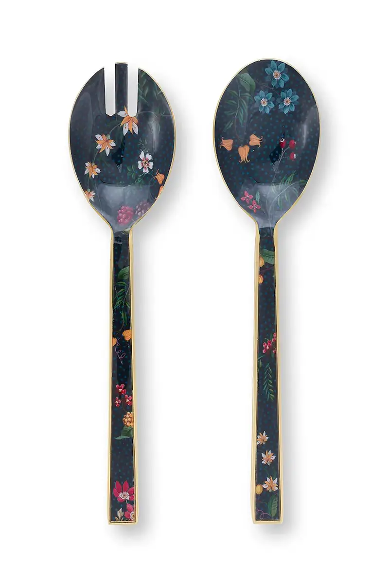 cucchiai da insalata Enamelled Berry Blues Multicolore