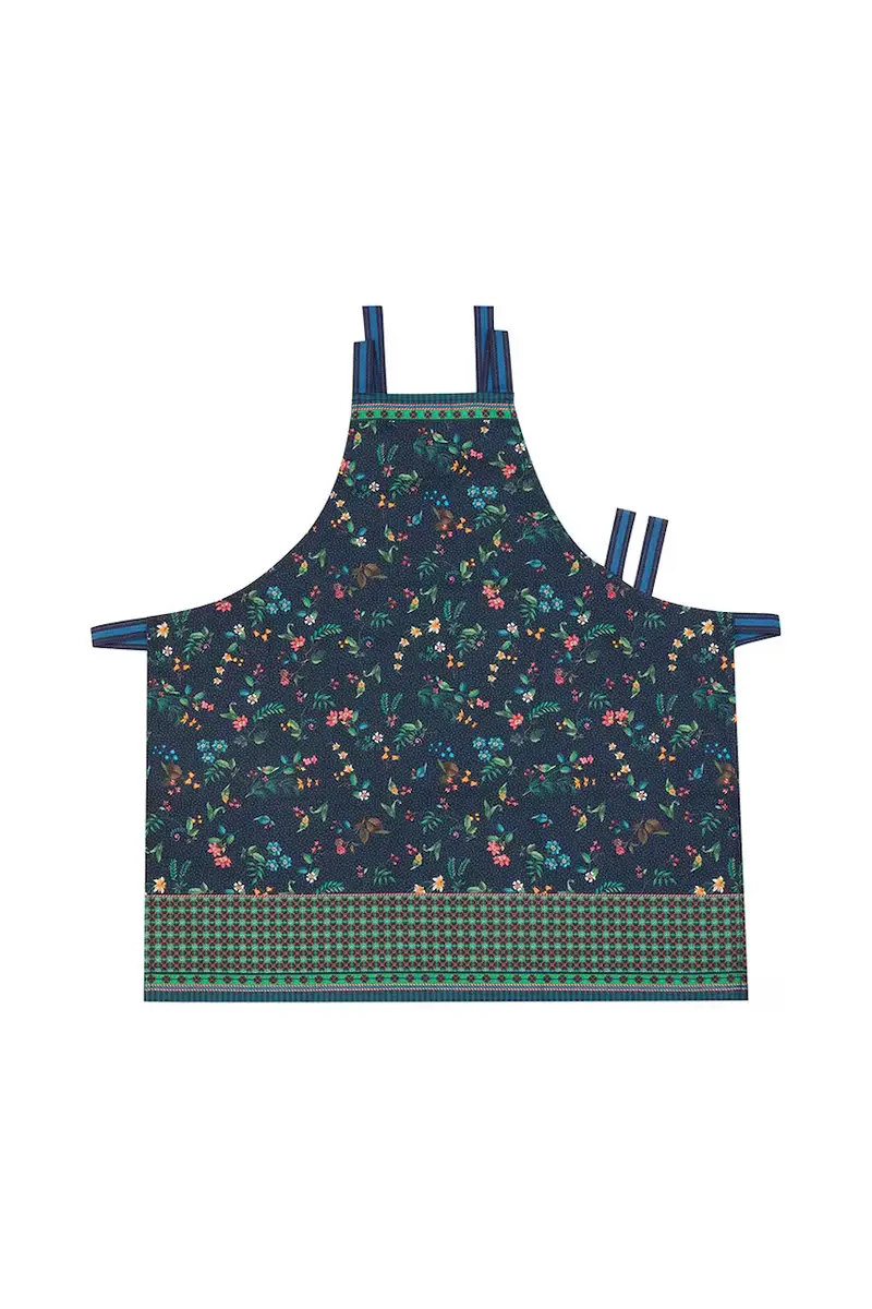 grembiule in cotone Berry Blues 85 x 88 cm Multicolore