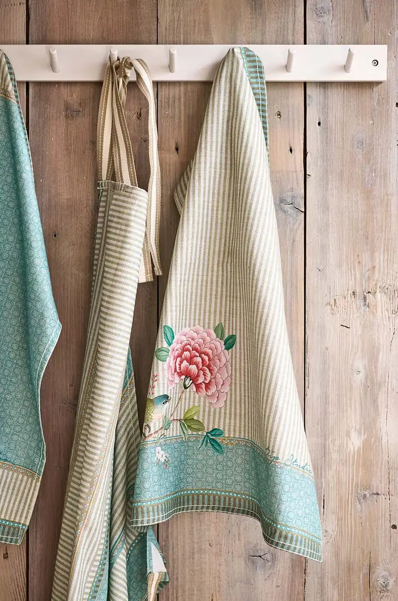 grembiule in cotone Blushing Birds Multicolore miniatura 3