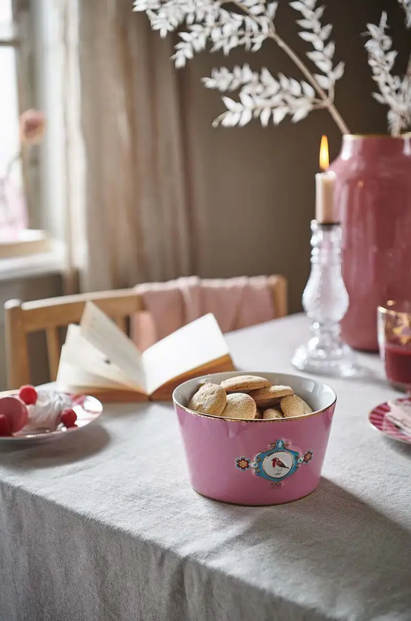 set ciotole Love Birds Medallion pacco da 4 Rosa miniatura 2