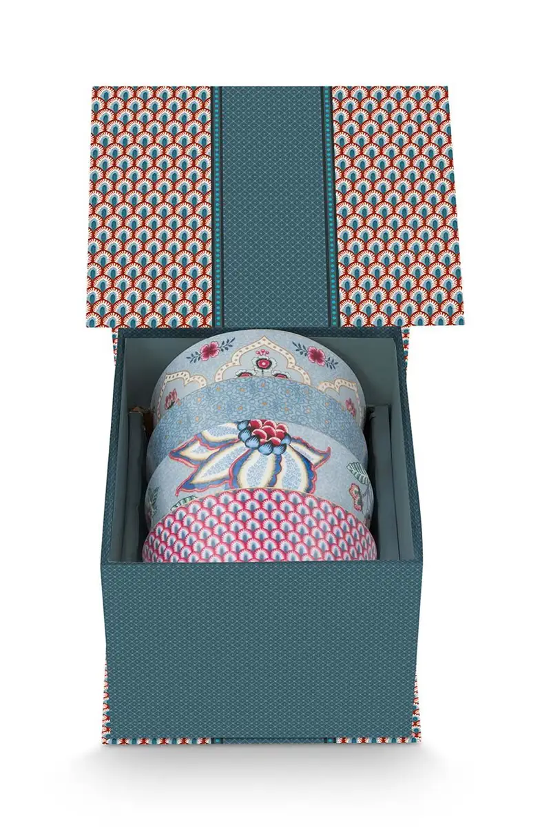 set ciotole Oriental Flower Festival pacco da 4 Multicolore