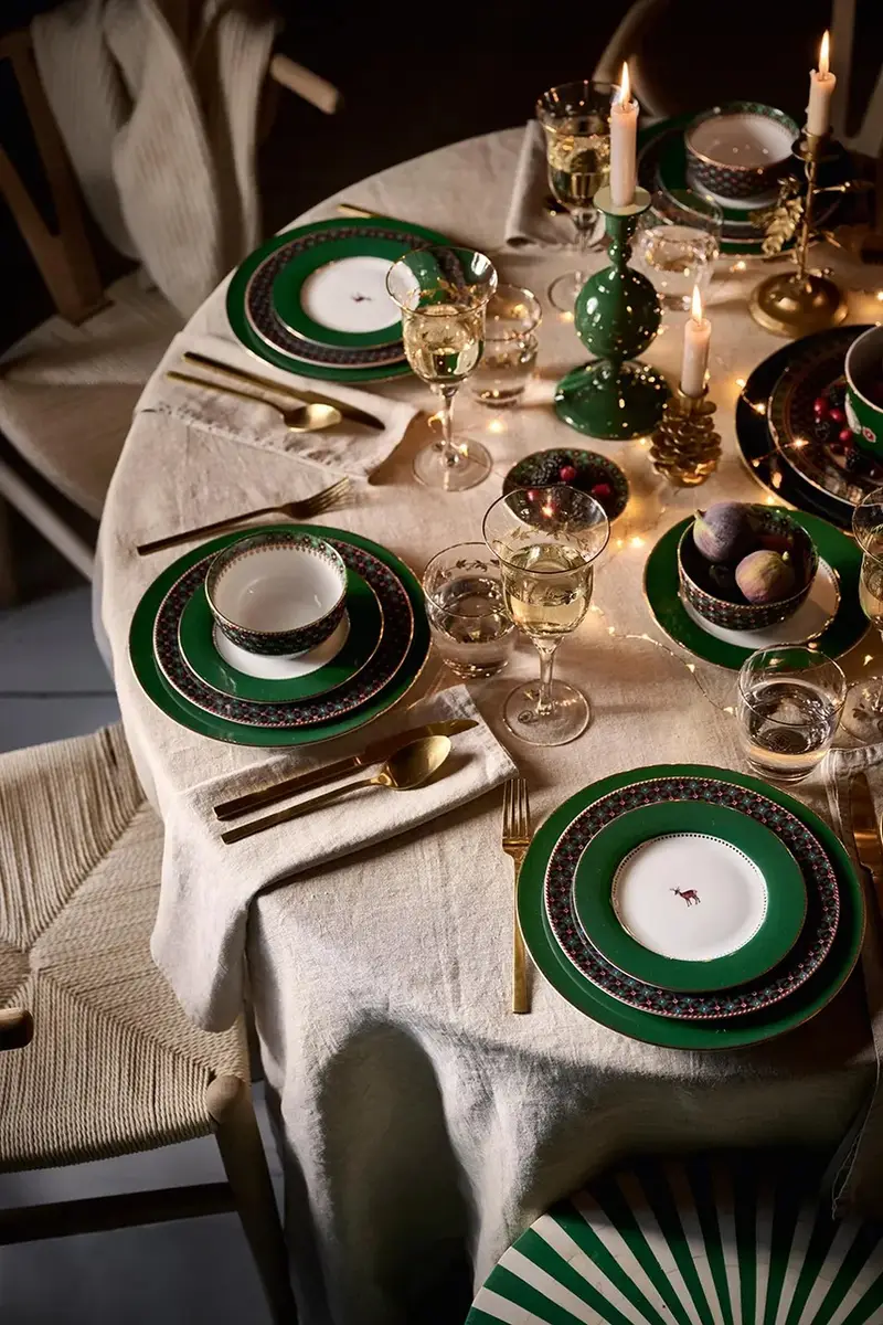 set piatti Birds Dark Green pacco da 6 Multicolore miniatura 5