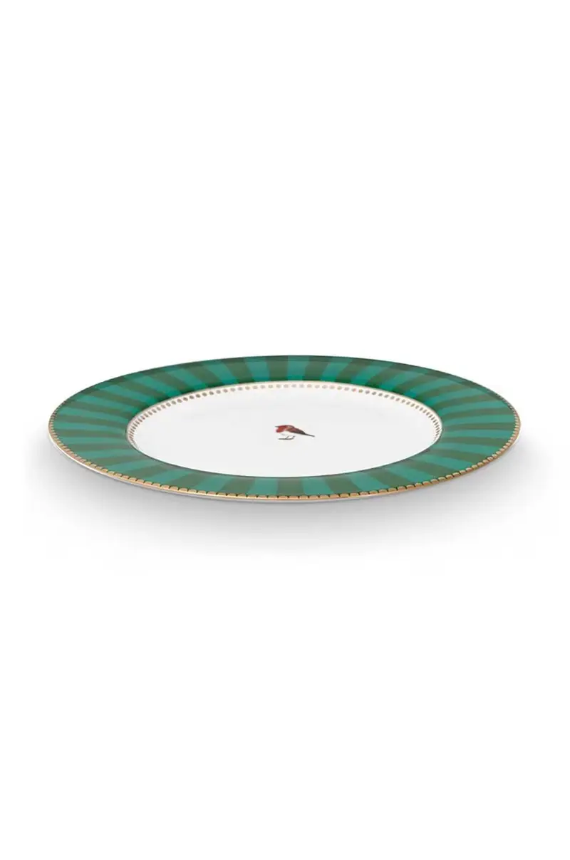 set piatti Love Birds Stripes Eme pacco da 6 Verde miniatura 2