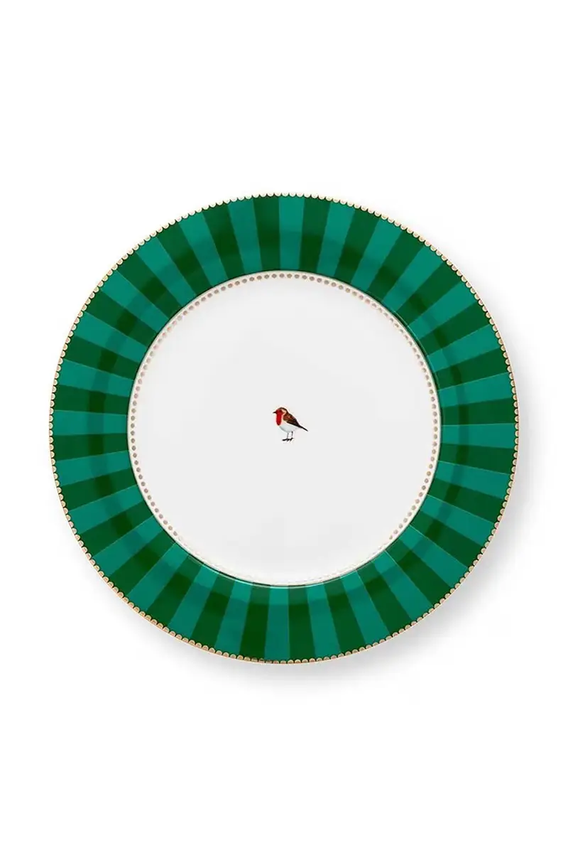 set piatti Love Birds Stripes Eme pacco da 6 Verde
