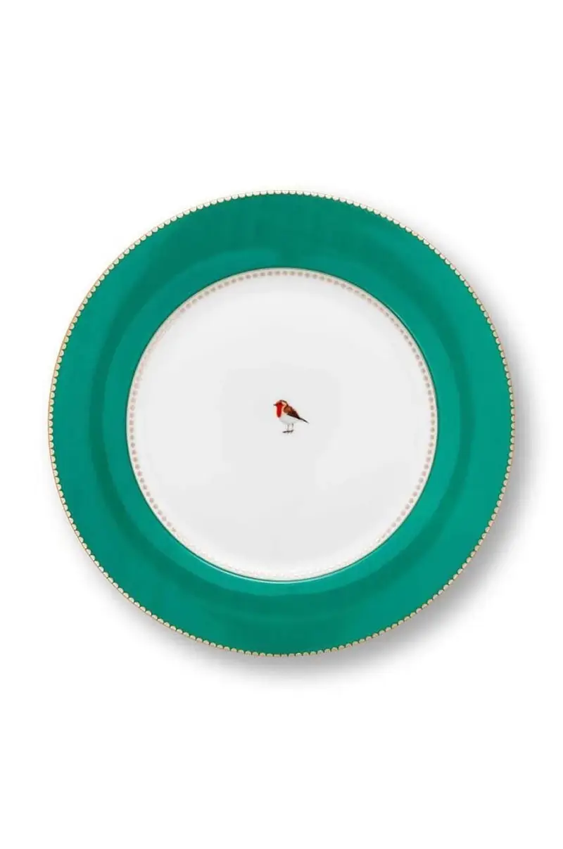 set piatti Love Birds Verde