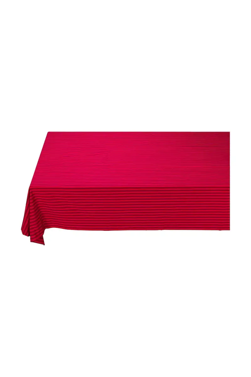 tovaglia in cotone Stripes Dark Red 180 x 300 cm colore rosso