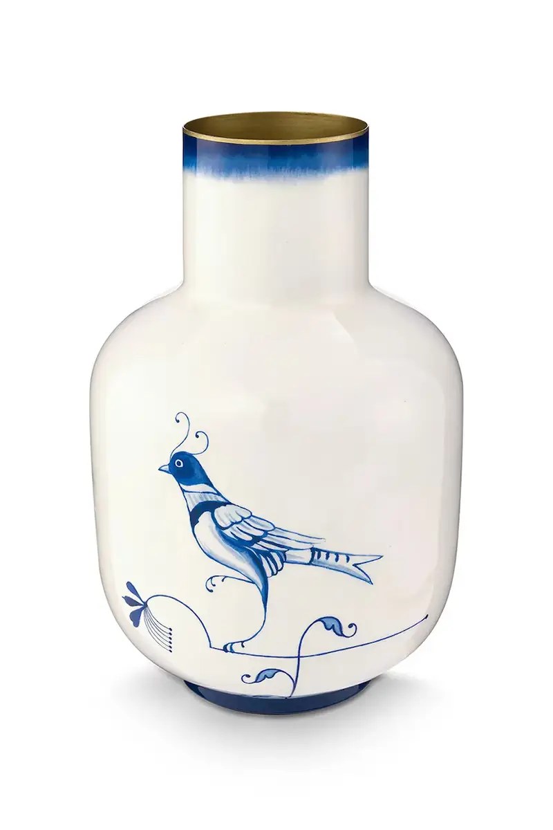 vaso decorativo The Blue Bird 20 x 30 cm Blu