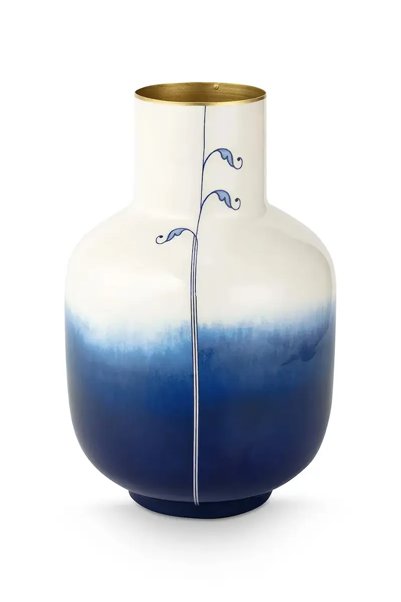 vaso decorativo The Blue Bird 20 x 30 cm Blu navy