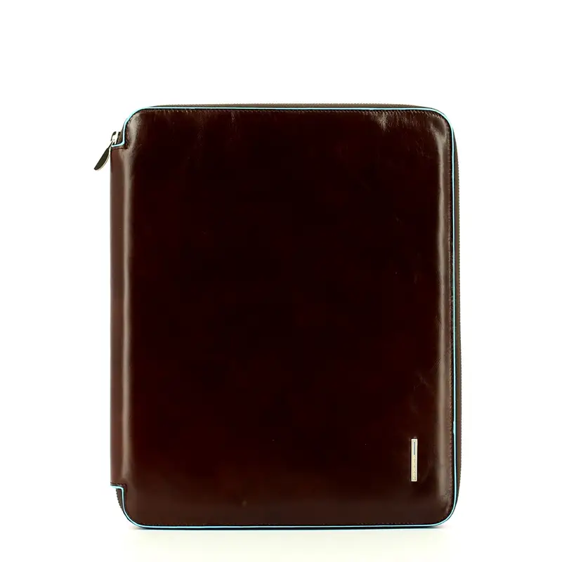 PORTABLOCCO SOTT. IN PELLE FORMATO A4 CON MO MOGANO PB1164B2