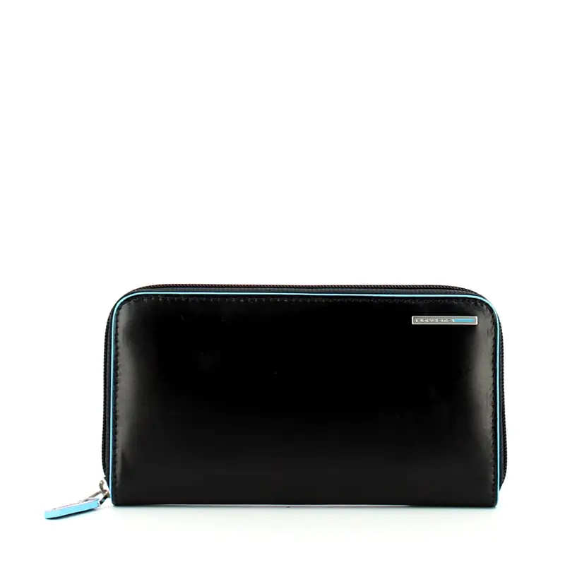 PORTF.DONNA GRANDE, 4 SOFFIETTI CON ZIP, N NERO PD1515B2R