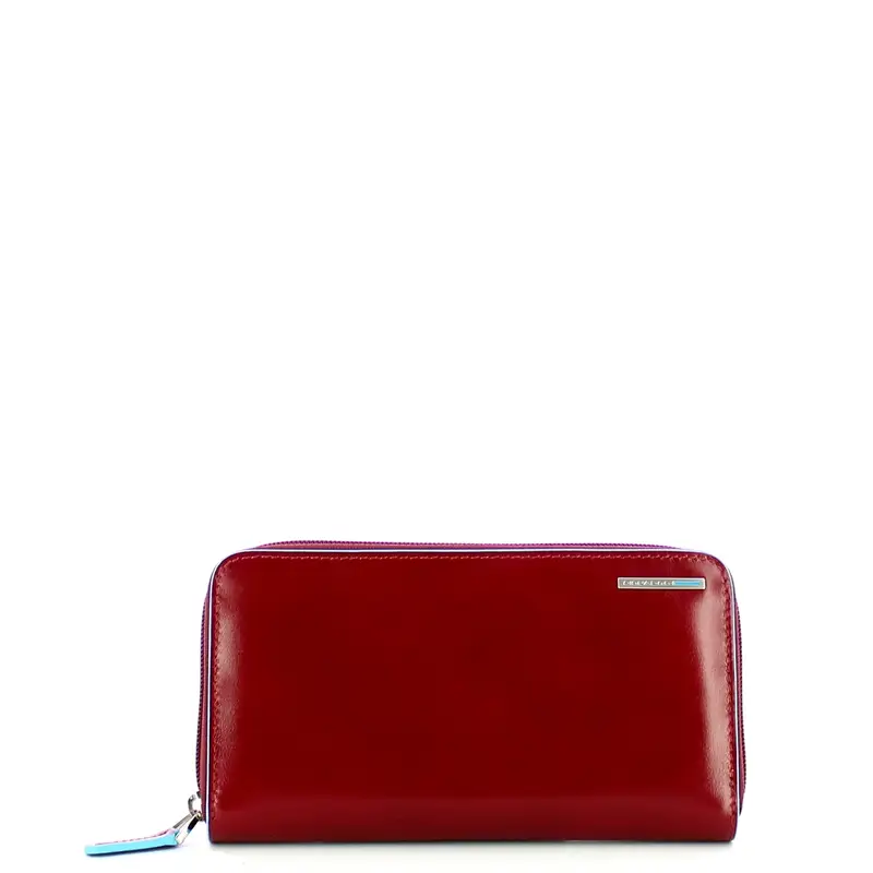 PORTF. DONNA GRANDE, 4 SOFFIETTI CON ZIP, R ROSSO PD1515B2R