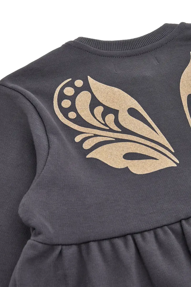 Abito grigio con stampa dorata Pitt Kids PT-K-8021 [IRON] miniatura 3