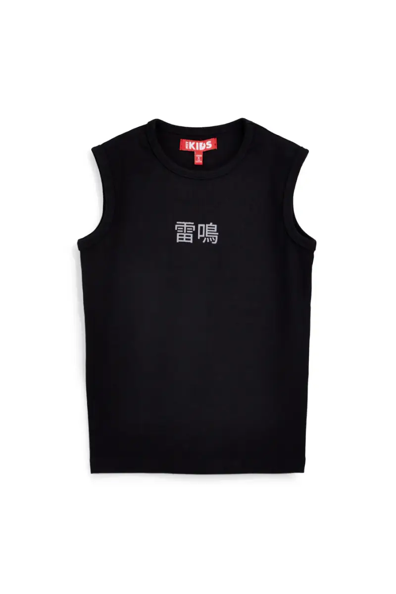 Canotta nera con stampa frontale Pitt kids PT-B-T-9026 [NERO]