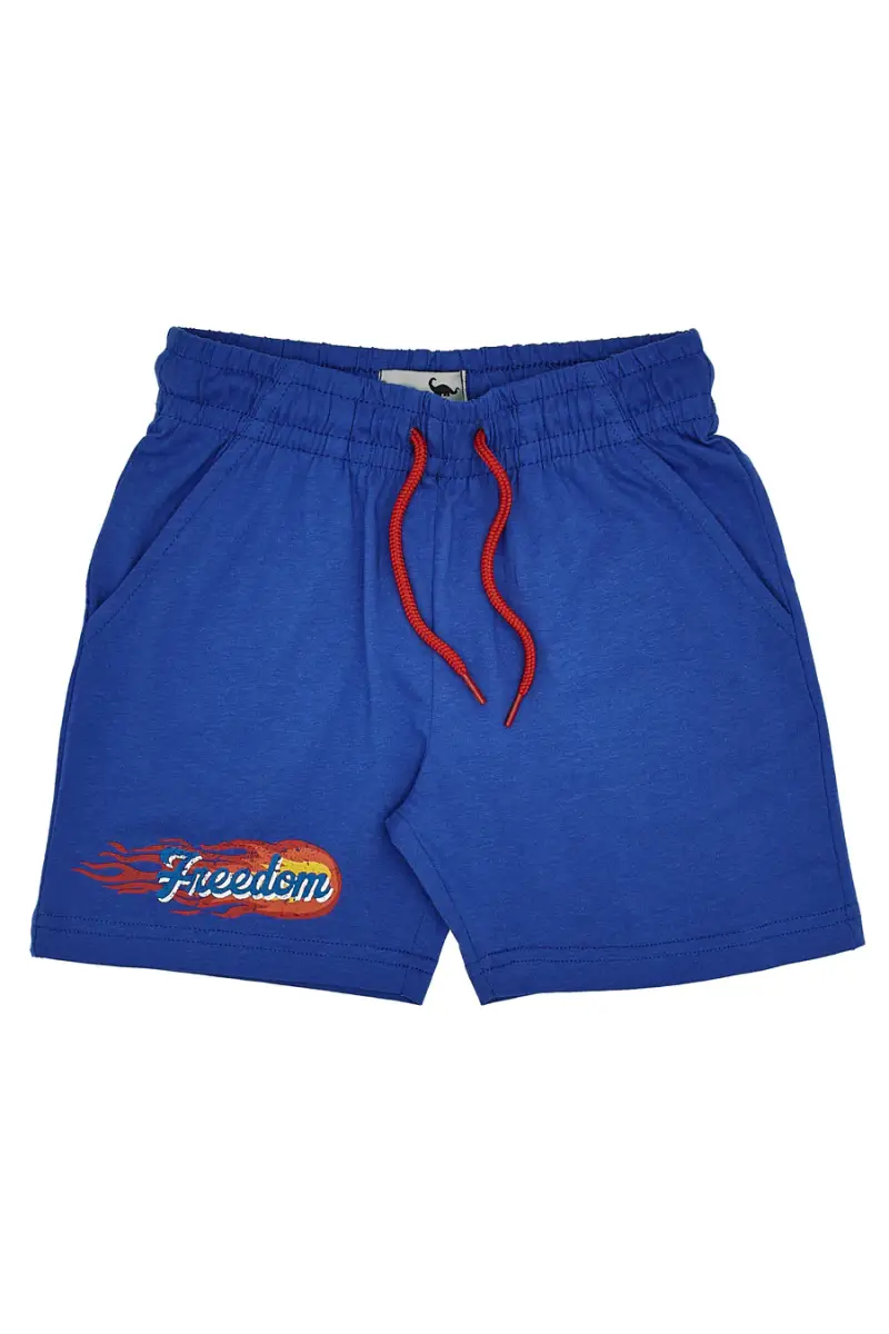 Completo T-shirt e Pantaloncini Pitt Kids 03073 Bianco e Blu [BIANCO miniatura 3