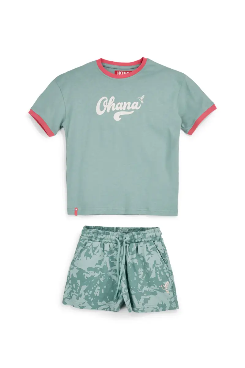 Completo verde con t-shirt e shorts Pitt kids PT-G-SE-9002 [VERDE]
