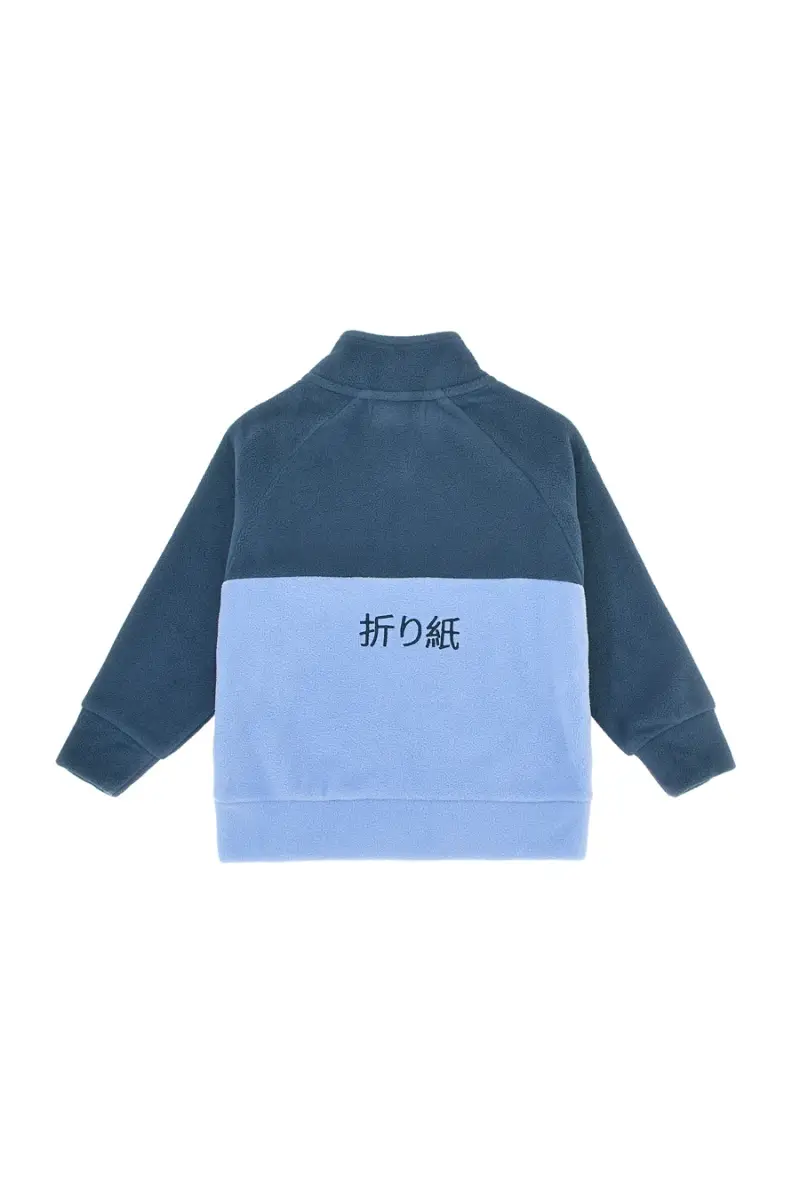 Felpa bicolor in pile morbido Pitt Kids PT-KF-8017 [NAVY] miniatura 3