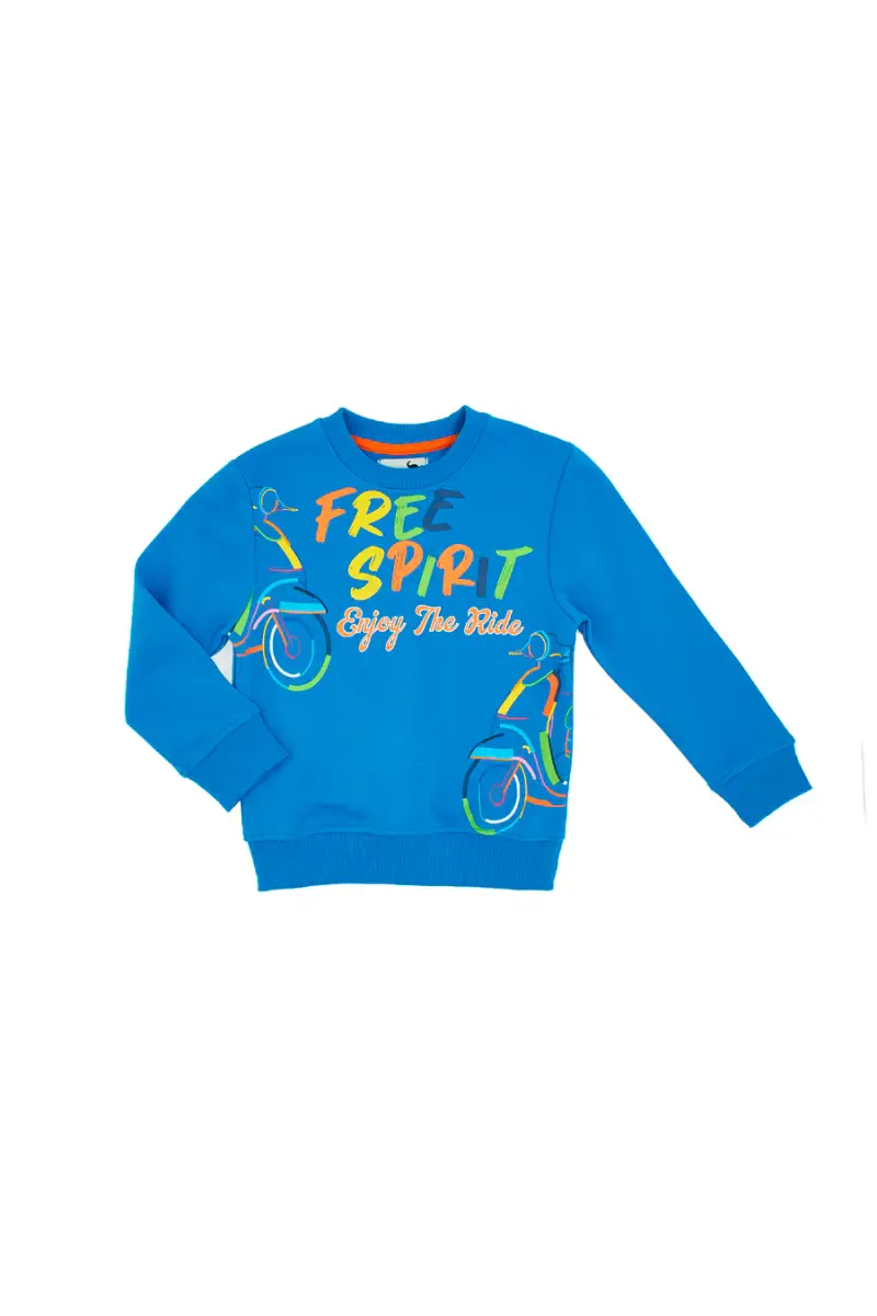 Felpa Pitt Kids 03080 Blu [BLUE]