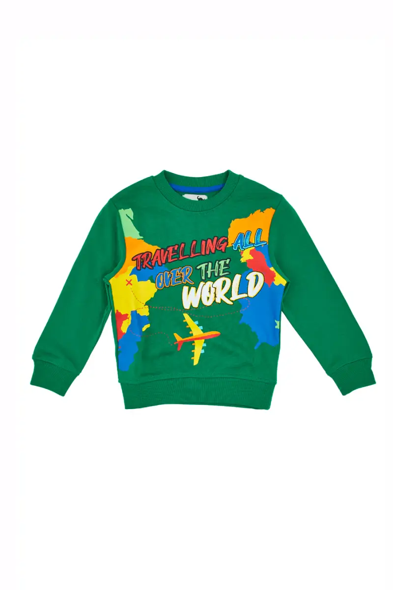 Felpa Pitt Kids 03081 Verde [VERDE]