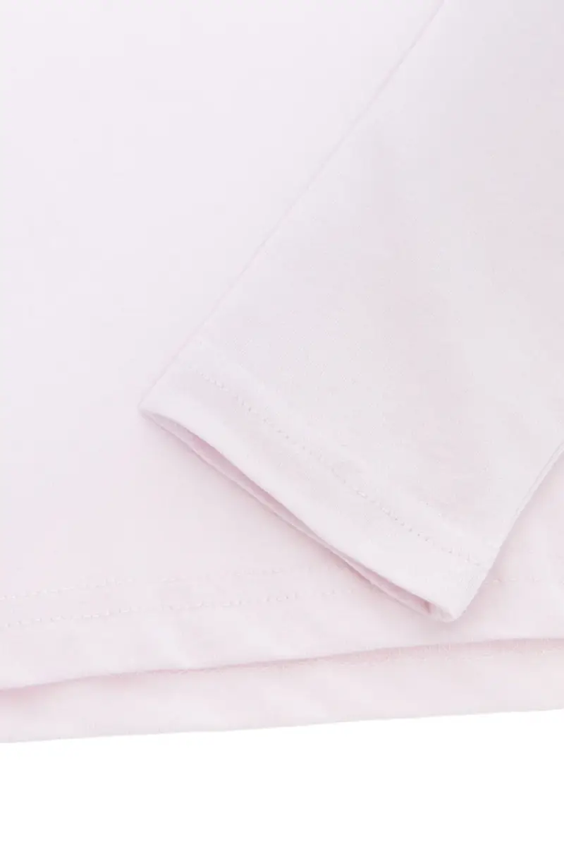 Maglia bianca a maniche lunghe con stampa grafica Pitt Kids PT-KT-8015 [ROSA] miniatura 2