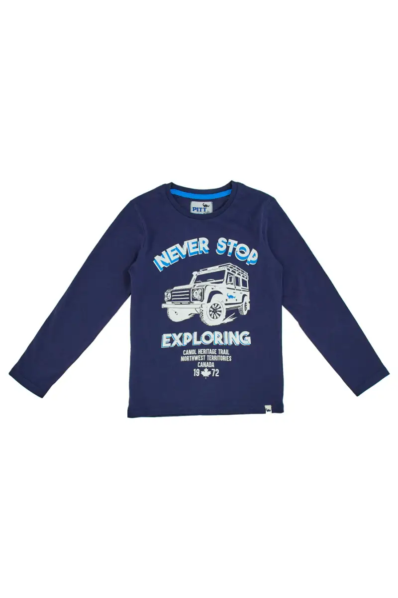 Maglietta maniche lunghe Pitt Kids 2030 Blu [BLU